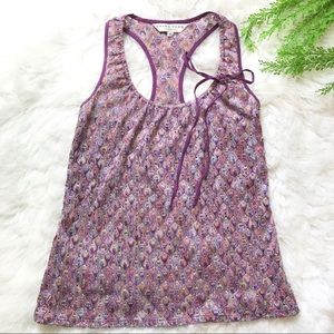 Trina Turk Racerback Boho Tank Sz Small